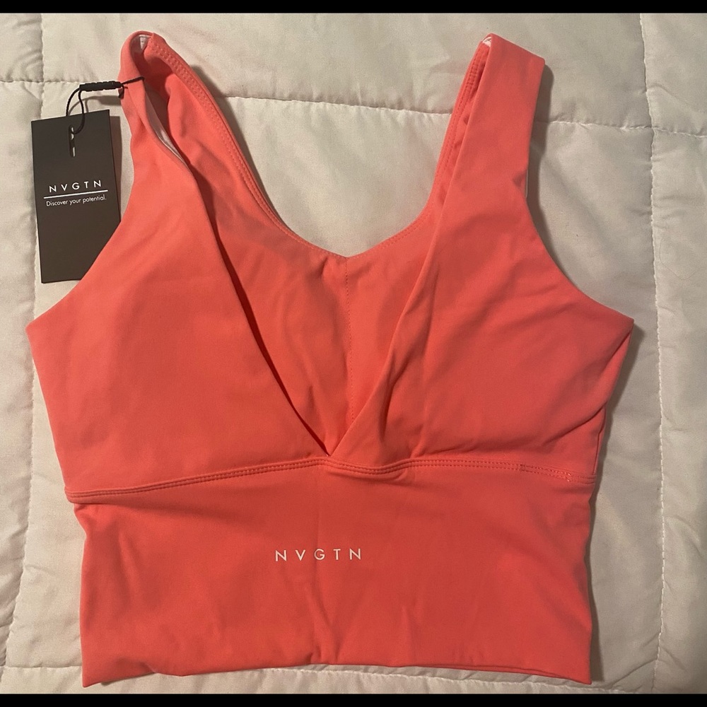 NVGTN hot pink Essence Bra. Size small.